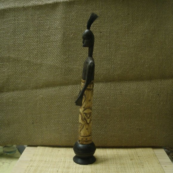 Vintage Hand Carved Man Figurine from Kenya - Picture 2 of 16